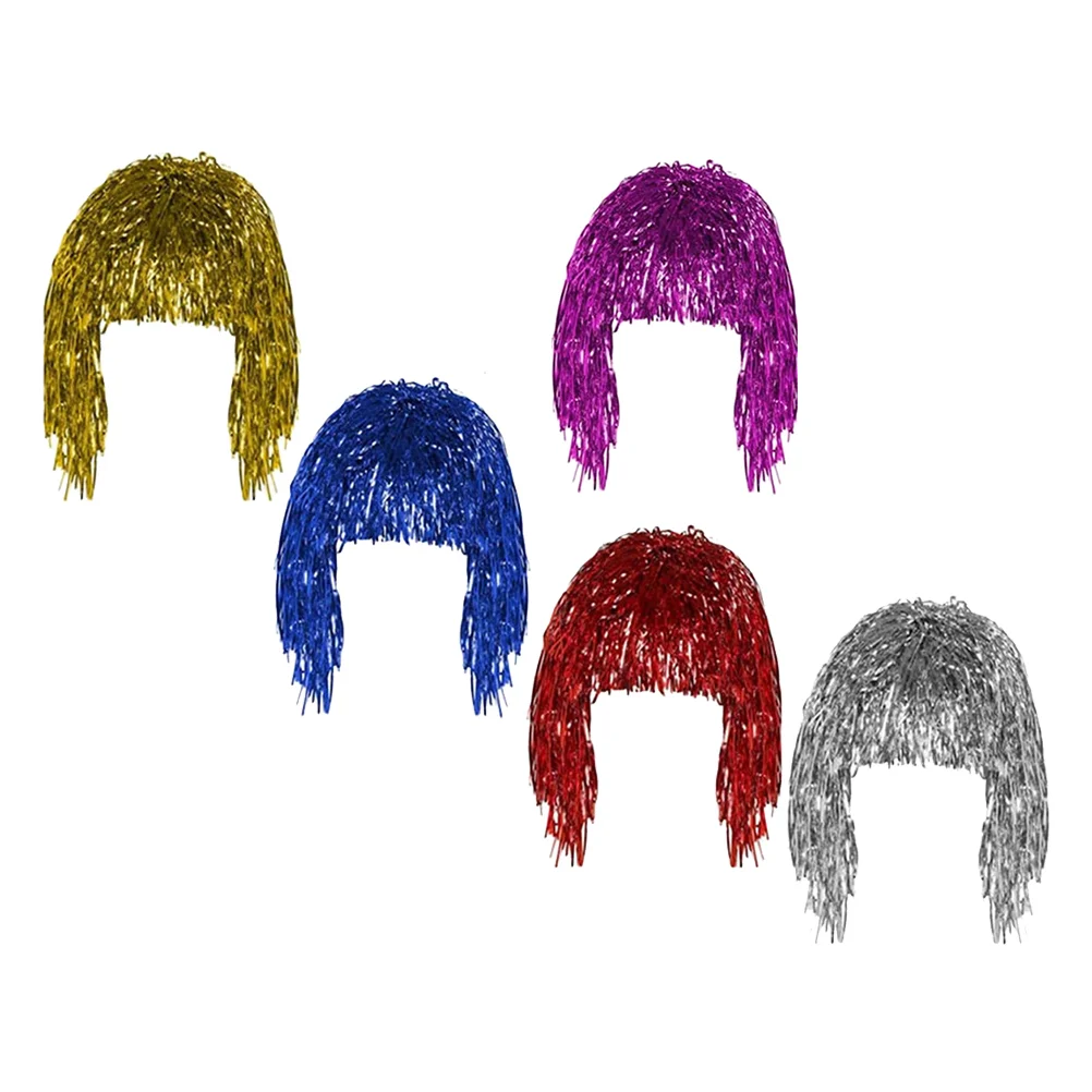 5 Pcs Rain False Hair Women Wigs High Temperature Wire Supplies Masquerade Miss