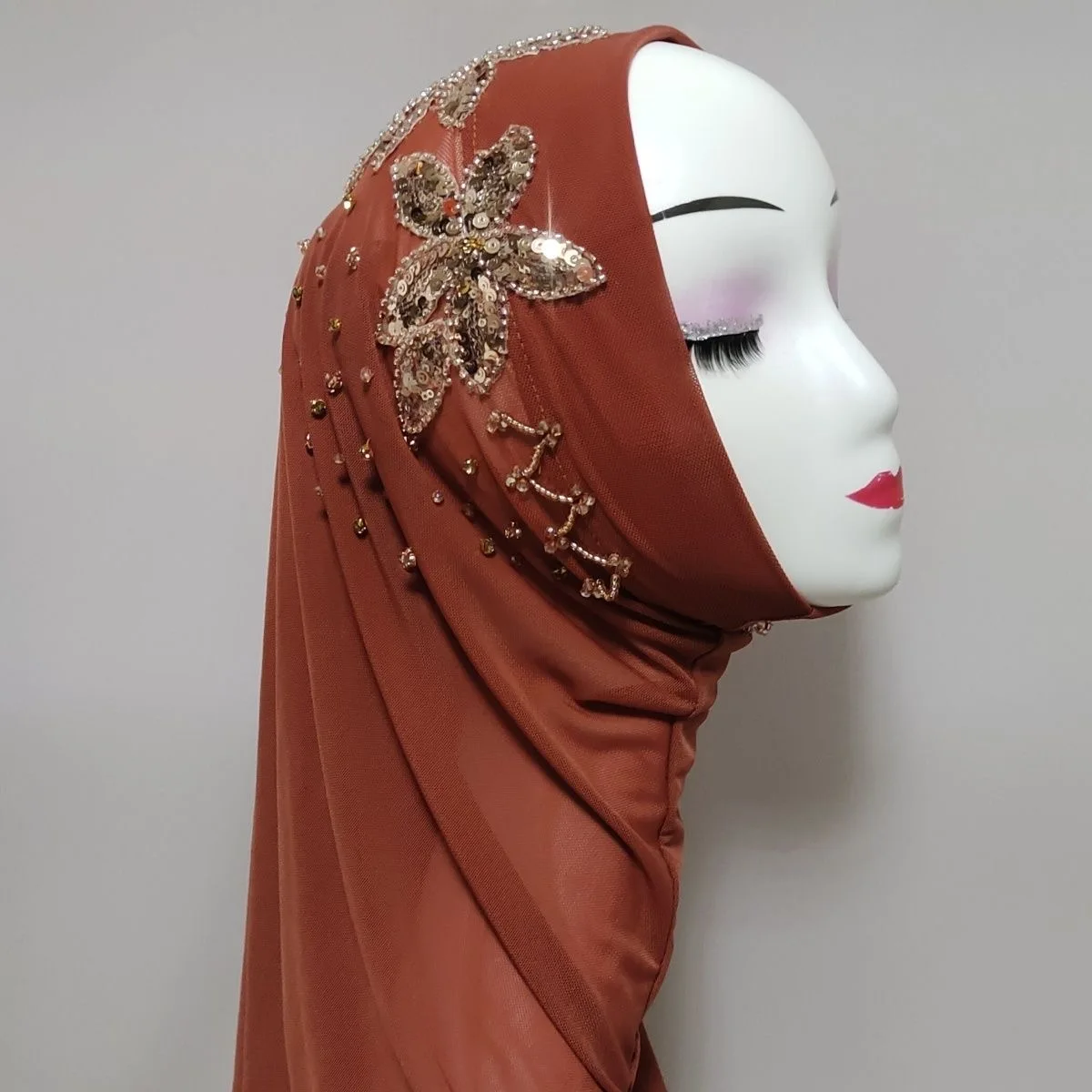 Hijab muçulmano feminino xale lenço frete grátis luxo borlas cachecol malásia oração kufi islam arábia saudita moda pérola 05284