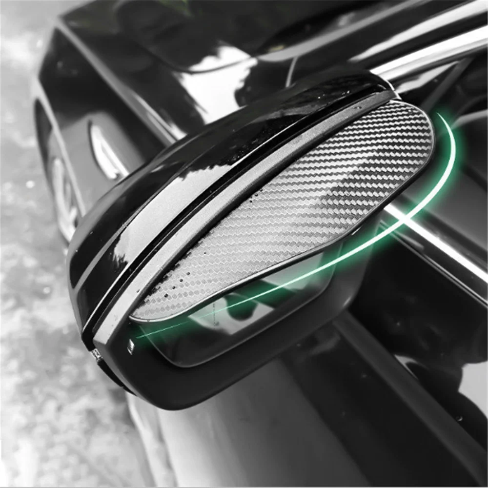 車のサイドリアビューミラー雨眉毛バイザープジョーrcz 206 207 208 301 307 308 406 407 408 508 2008-6008