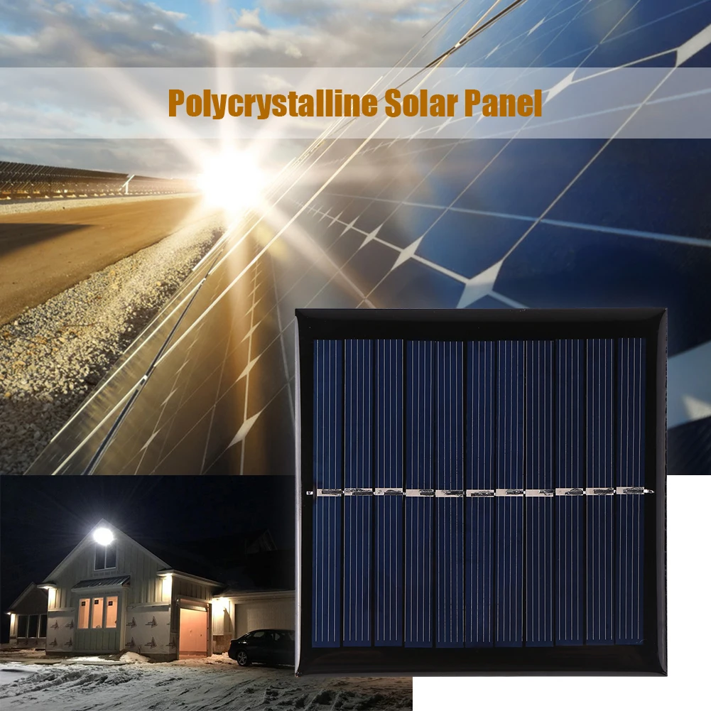

5.5V Solar Panel 1W Mini Solar System DIY for Battery Cell Phone Street Light Advertising Light Charger