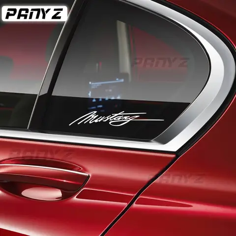 자동차 인테리어 대시 보드 바디 윈도우 DIY 데칼 대시 스크립트 비닐 악센트 서명 스티커, 포드 머스탱 액세서리