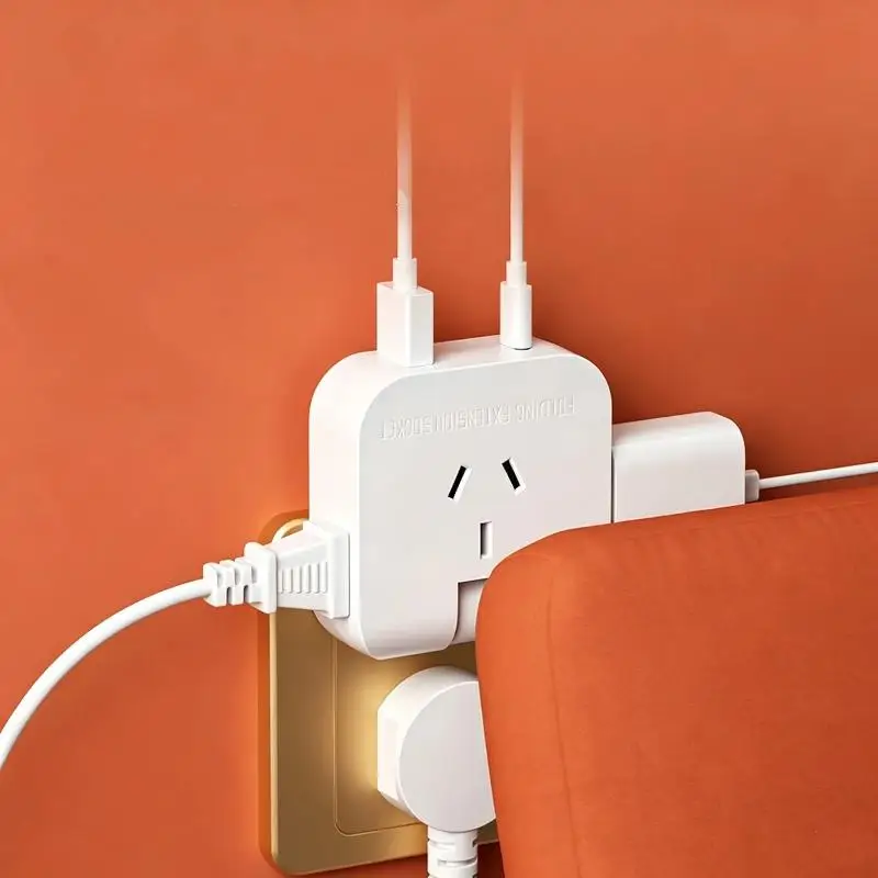 3 IN 1 Foldable Travel Power Adapter US To EU KR Plug AC Outlet EU US Socket Converter For Trip Use