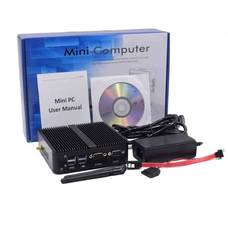

Fanless Mini PC HYSTOU H3, Intel N100 with 4xUSB3.0+2xUSB2.0, Dual LAN & RS232, HDMI+VGA, 3 Storage for Industrial