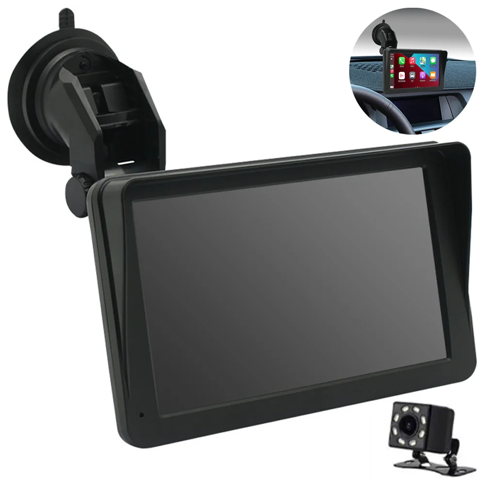

Universal 7inch Car Radio Multimedia Video Player Portable Wireless Carplay Android Auto Touch Screen With Camera