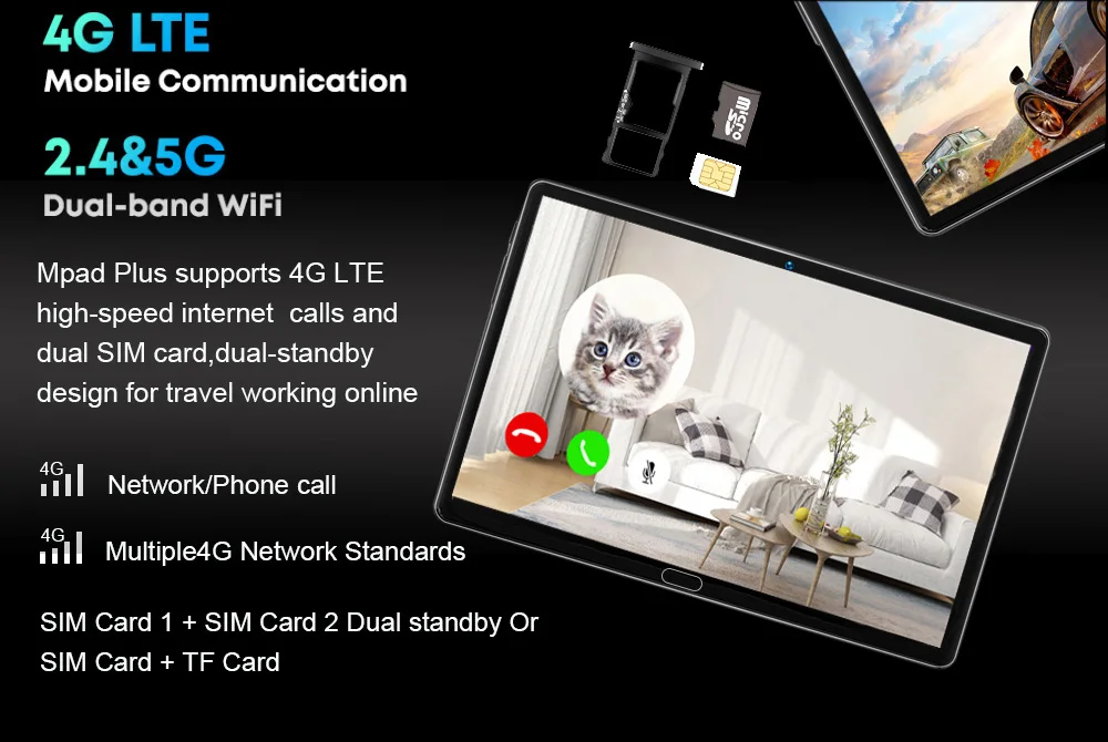 Nenmone Mpad11 4G Tablet 2 In 1 Tablet PC 10.8inch Display MT6797 Octa core Processor 8GB RAM 256GB Android Tablets PC