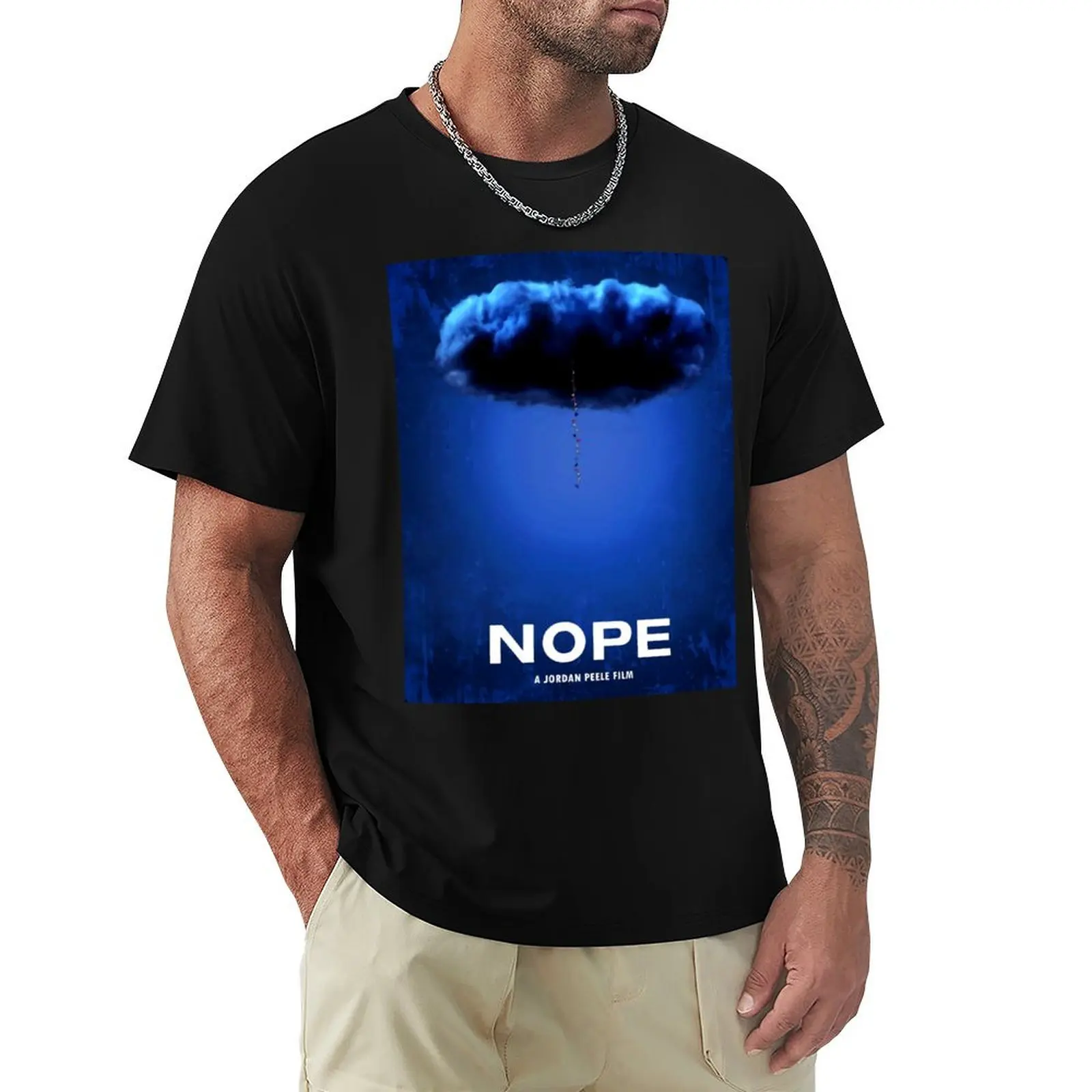 

nope movie T-Shirt Lightweight Basic Short Sleeve Shirt