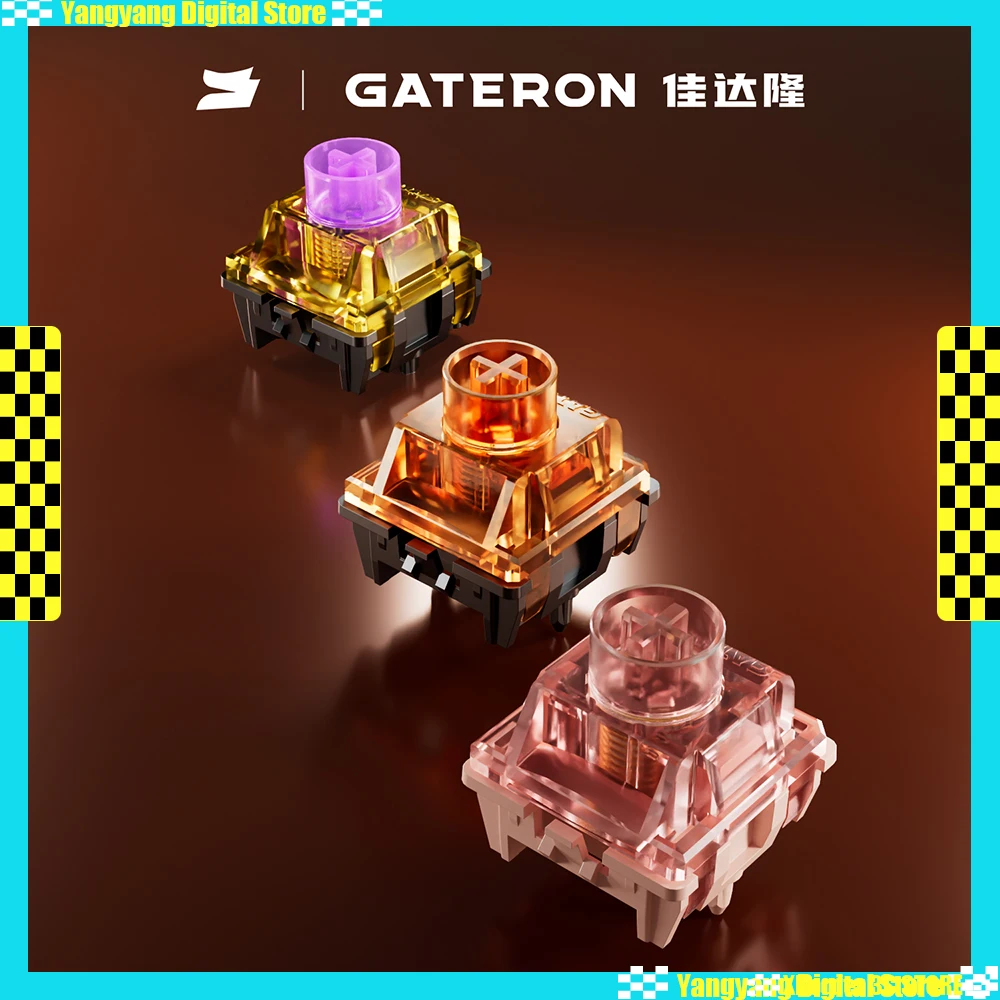 

Gateron Spark Series Magnetic Switch Trigger Structure Double-sealed HIFI Semi-transparent Linear Switch Keyboard Accessories