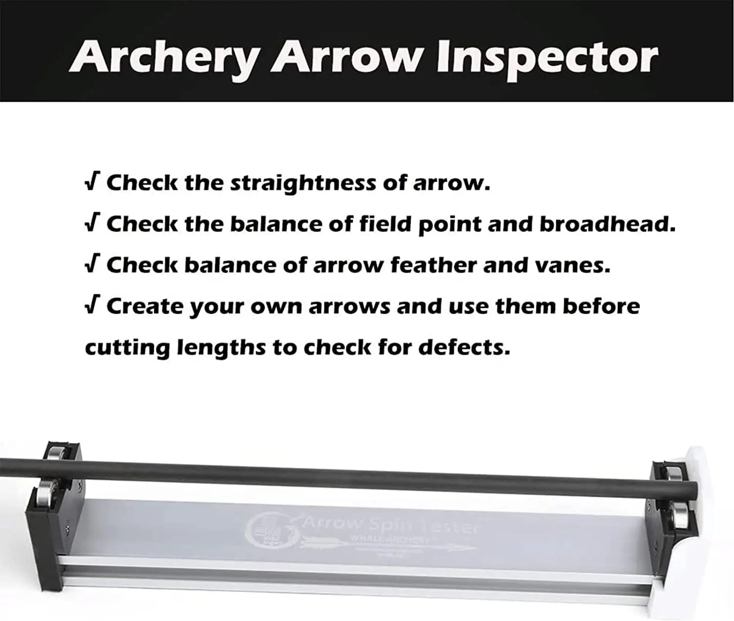 

Инспектор стрел для стрельбы из лука ​ Спиннер для стрел, баланс стрел из алюминиевого сплава, детектор прямых стрел, тестер для позвоночника, аксессуары для стрельбы из лука