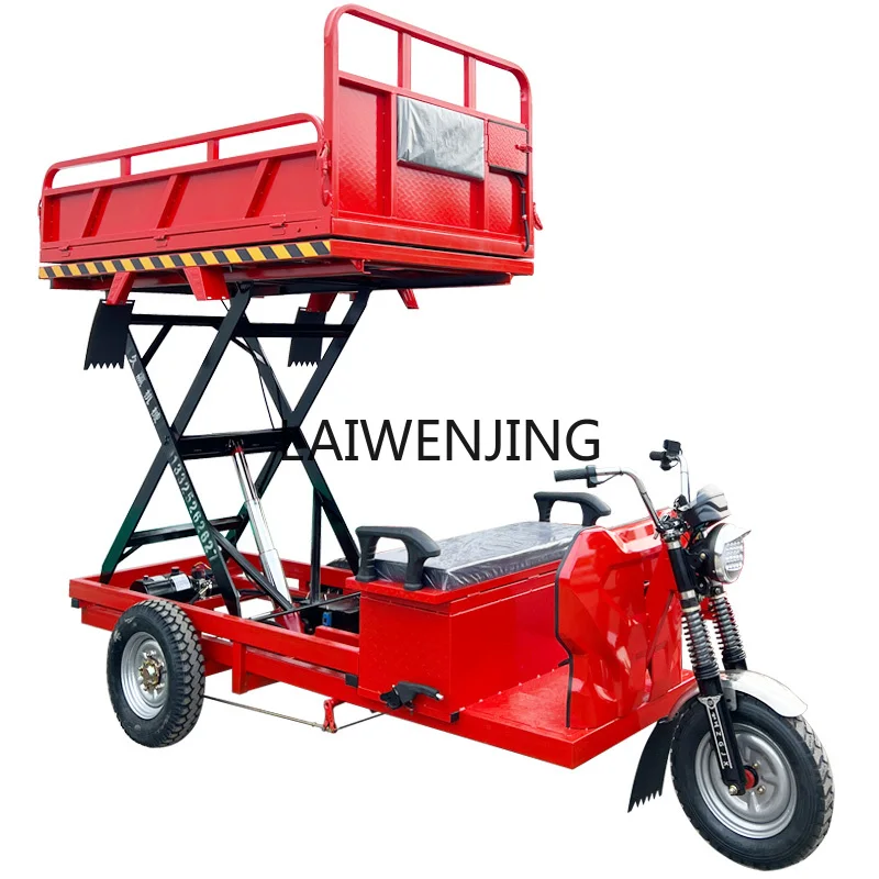 HLZ electric lift tricycle vegetable transportation breeding loading and unloading mobile weighbridge flatbed truck