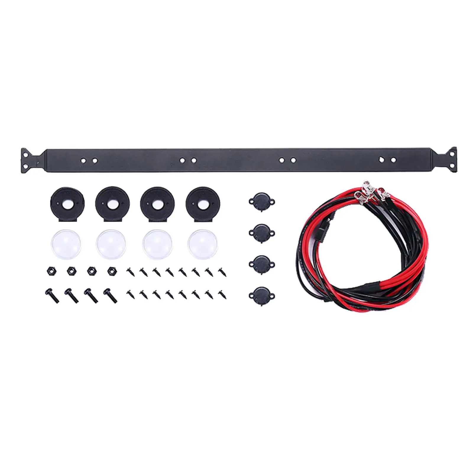 Headlight Bar Roof LED Lamp Kit for TRX-4 SCX0046 :10 Scale RC Truck
