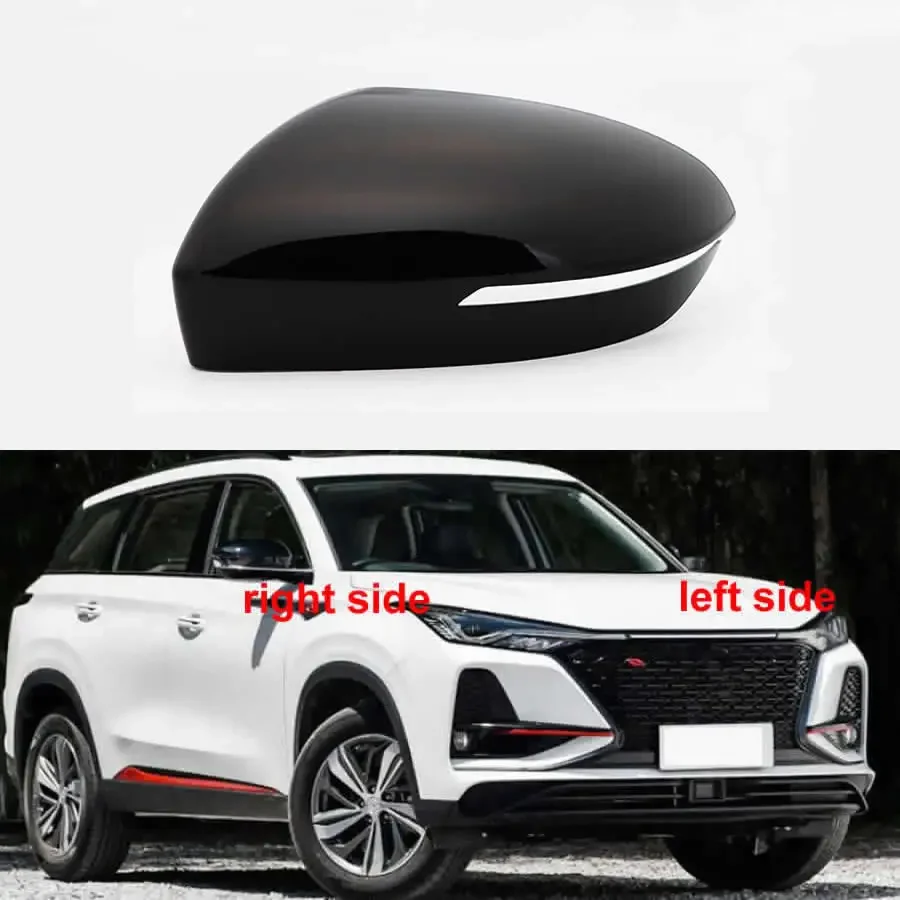 

For Changan CS75 Plus 1th Generation Car Accessories Rear View Door Wing Mirror Side Mirrors Cover Caps Shell Case Black