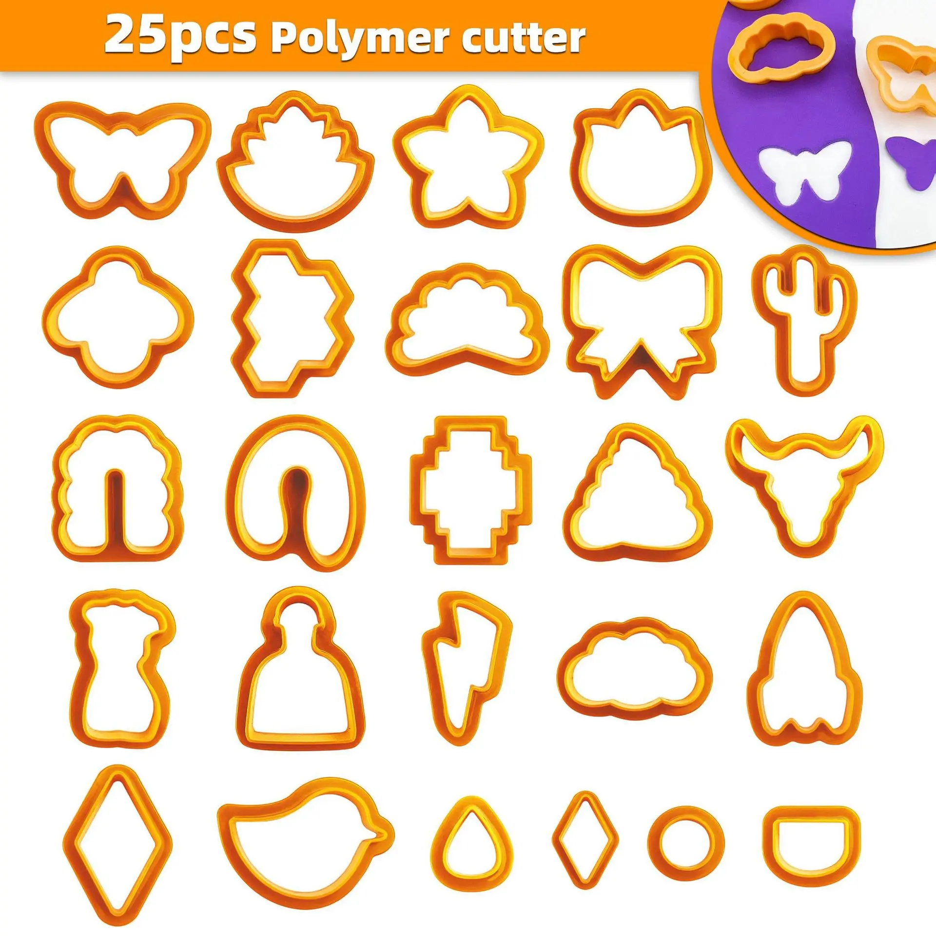 ZENRA Soft Pottery Polymer Clay Cutter Pottery DIY French Earrings Cutting Dies for Earring Jewelry Pendant Making Mold