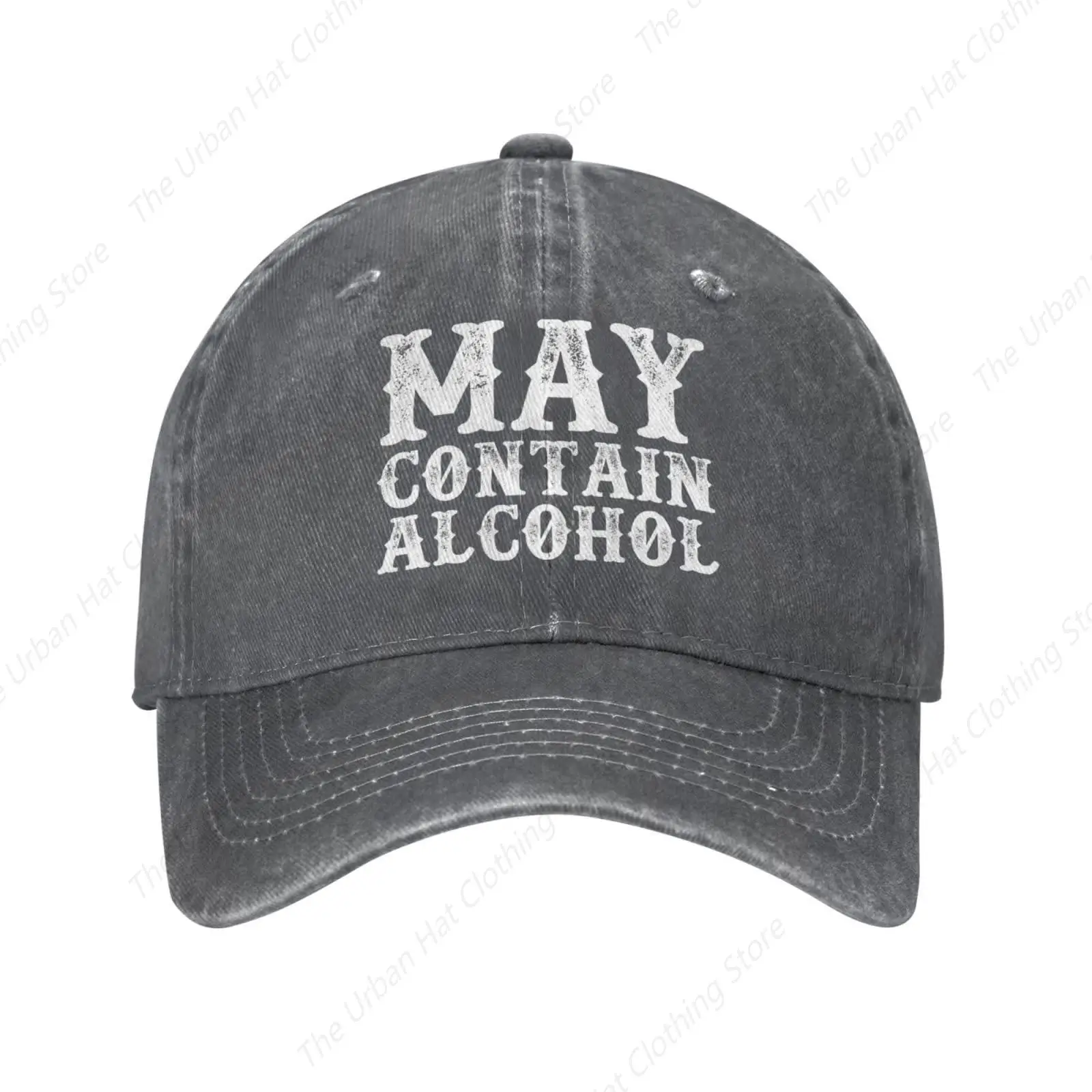 

May Contain Alcohol Cap for Men Women Baseball Hat Graphic Trucker Hats for Male Female Daily Outdoor Dad Sun Caps