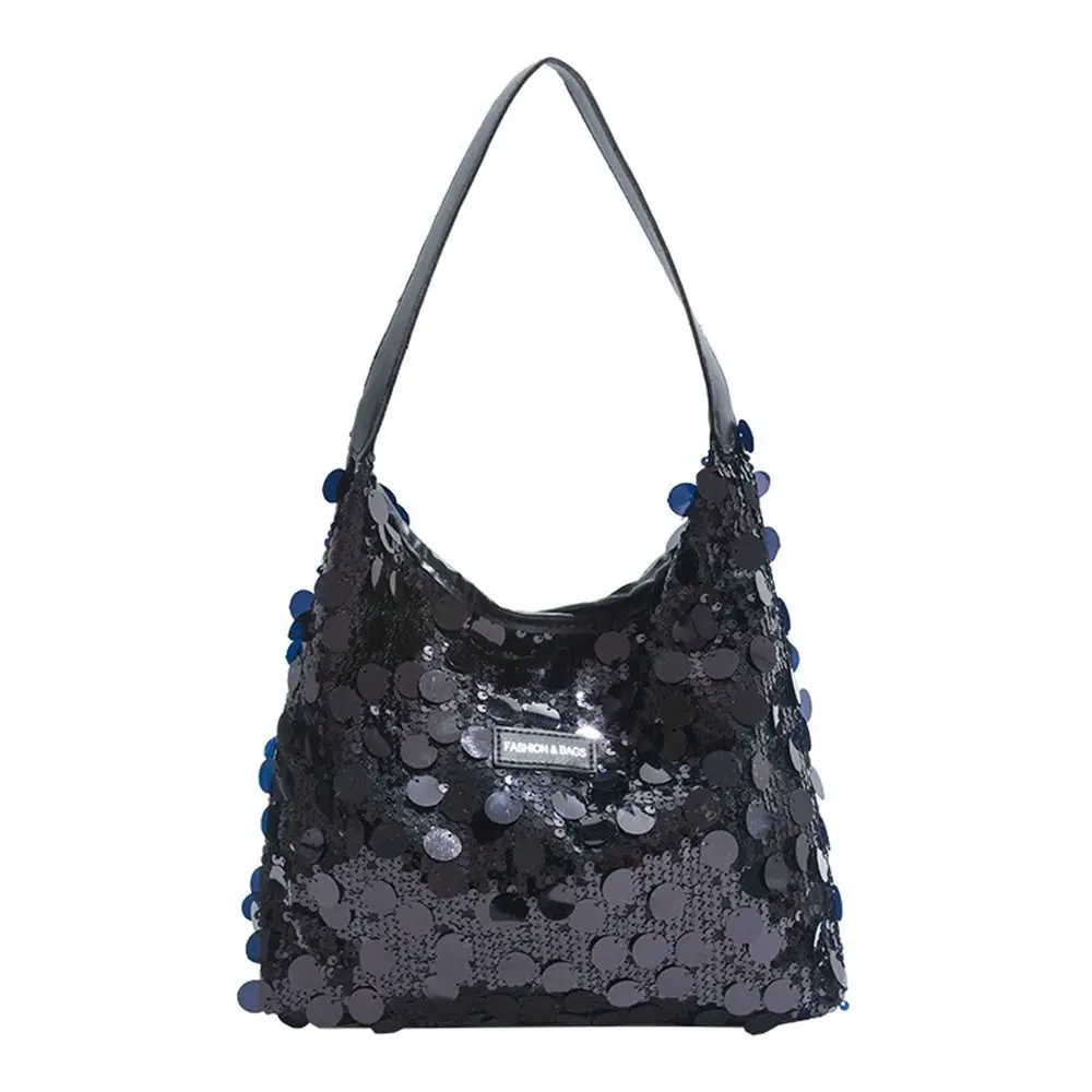 

Evening Bag Sequin Tote Bag Purse Mobile Phone Bag Blingbling Handbag Make Up Bag Underarm Bag Silver Shoulder Bag Students