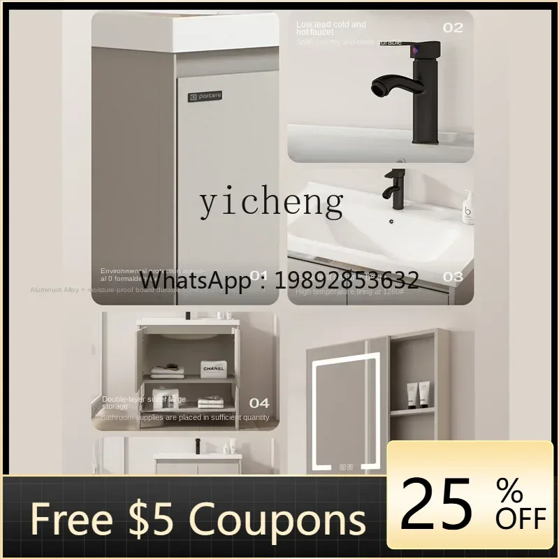 Integrated Washbasin Floor Washstand Wash Basin Laundry Basin Cabinet