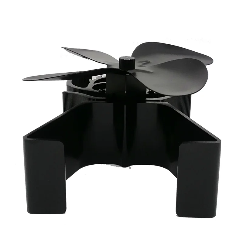 ABGR-مدفأة مروحة موقد مروحة 4 شفرات تعمل بالطاقة الحرارية موقد ايكو المشجعين للخشب سجل الموقد الموقد أكبر تدفق الهواء حوالي 140CFM