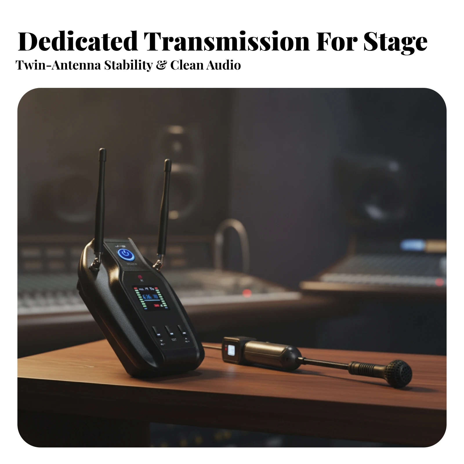 Wireless Saxophone Pickup System Portable Wireless Instrument Pickup Audio Equipment Low Latency Anti-Interference