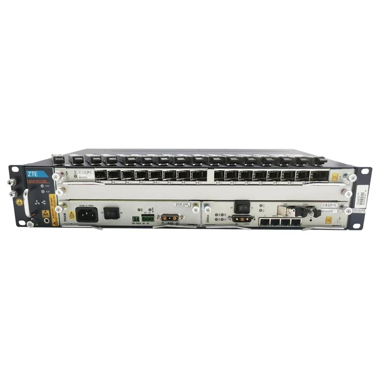 ZXA10 C320 Mini OLT, 8/16-портовый GPON/EPON, 10G Uplink, AC/DC 48 В