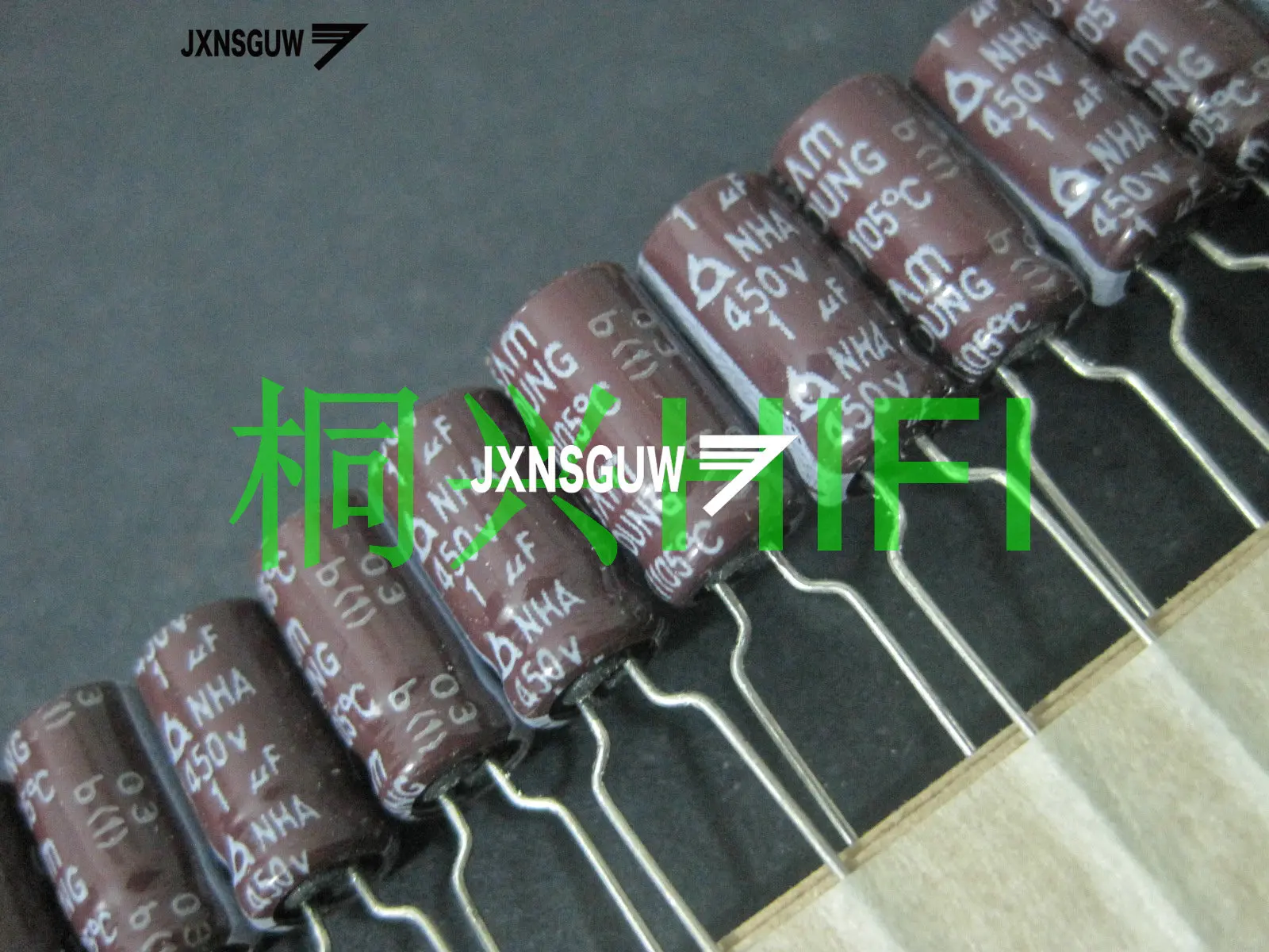 20PCS Original SAMYOUNG NHA 450V1UF 6.3X11MM Brown Aluminum electrolytic capacitors 1uF/450v 105 degrees 1UF 450V