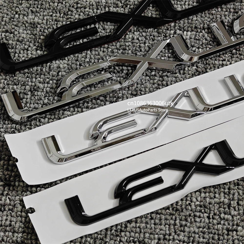 Para LEXUS, igual que la insignia de letra original del coche, logotipo 3D ABS, pegatina trasera del maletero del coche para LEXUS NX ES LX IS CT RX