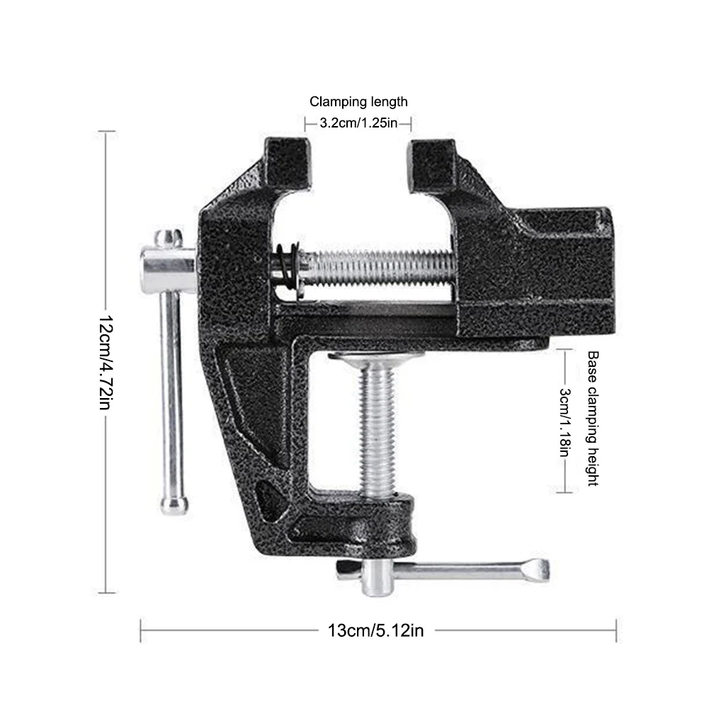 Golf Grip Replacement Tool Bench Vise Multi-Functional Quick Shaft Clamp Quick Adjustment Cast Steel Golf Club Regrip Vise Tool