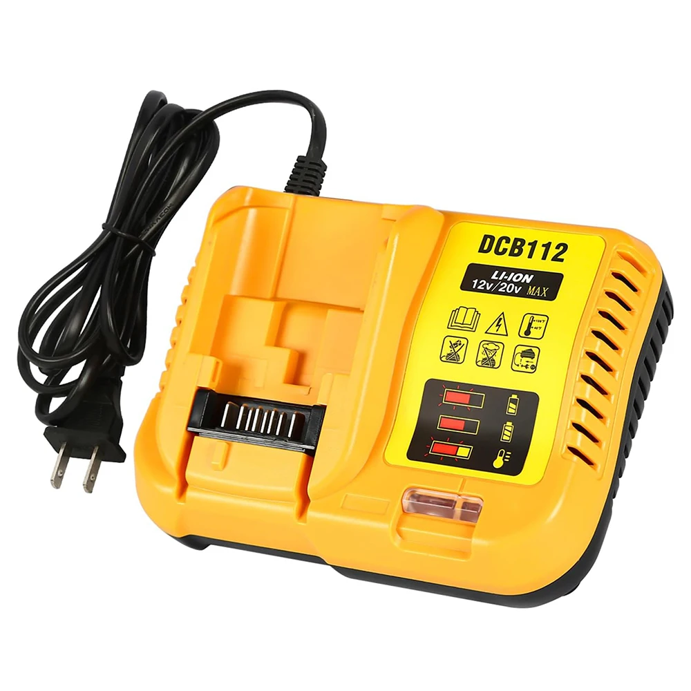 

DCB112 Быстрое зарядное устройство для литиевой батареи Dewalt 20 В DCB123 DCB125 DCB203 DCB204 DCB206, аксессуары для электроинструментов, детали