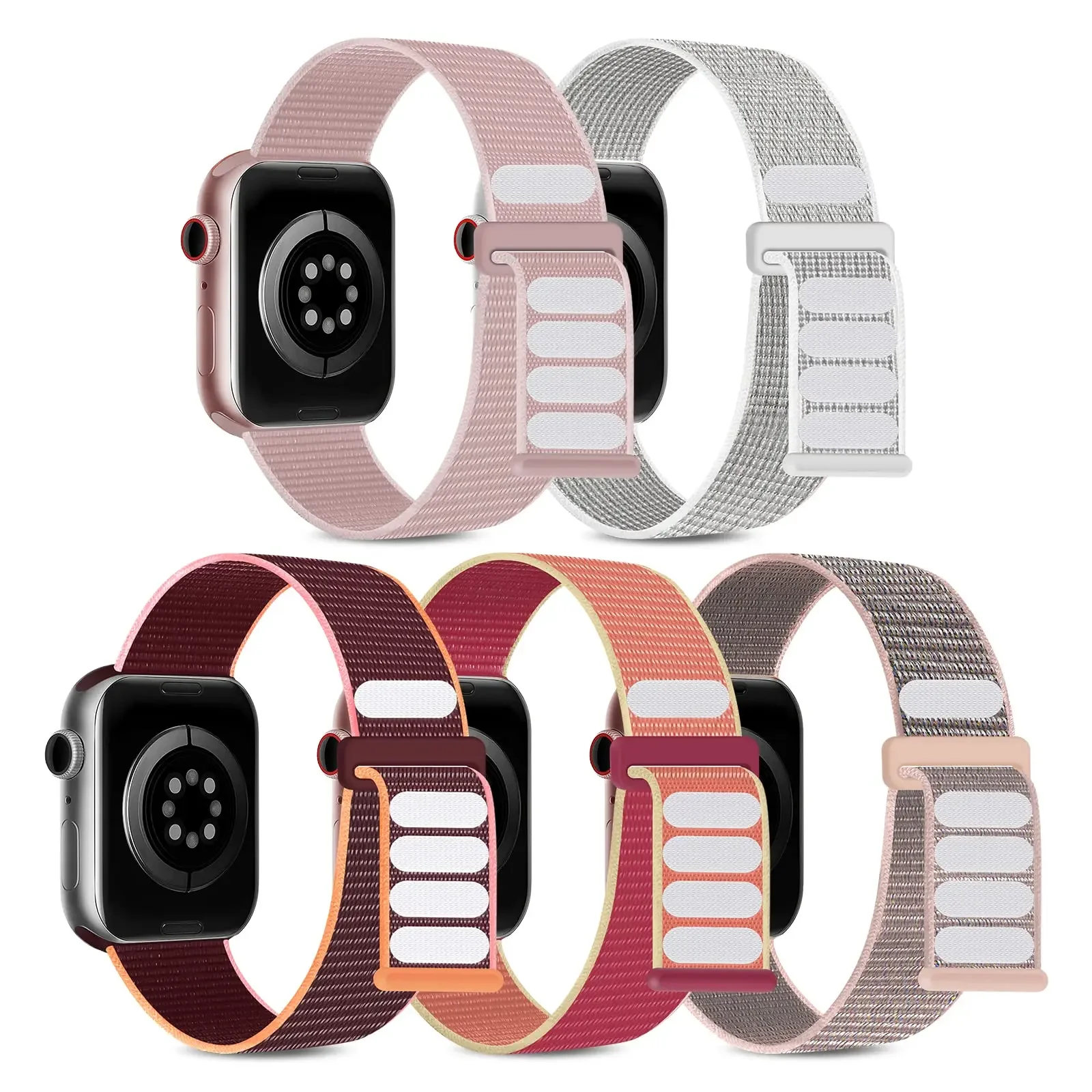 Pętla sportowa do Apple Watch Pasek Ultra 2 49 mm 44 mm 40 mm 45 mm 41 mm 42 mm 38/45 mm Nylonowa bransoletka iwatch Series 9 8 se 7 6 5 3 Pasek
