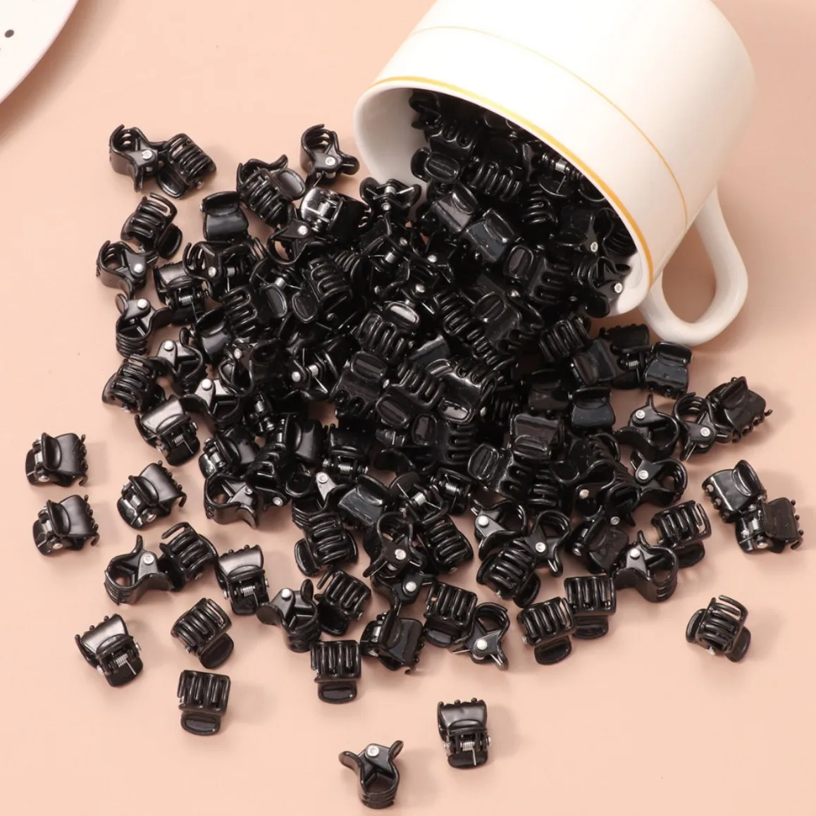 30 Stück Mini-Haarklammern für Frauen und Mädchen, Seitliche Haarspangen für Kinder, Schwarze Haarklammern, Pferdeschwanz-Halter, Kopfschmuck, Haaraccessoires