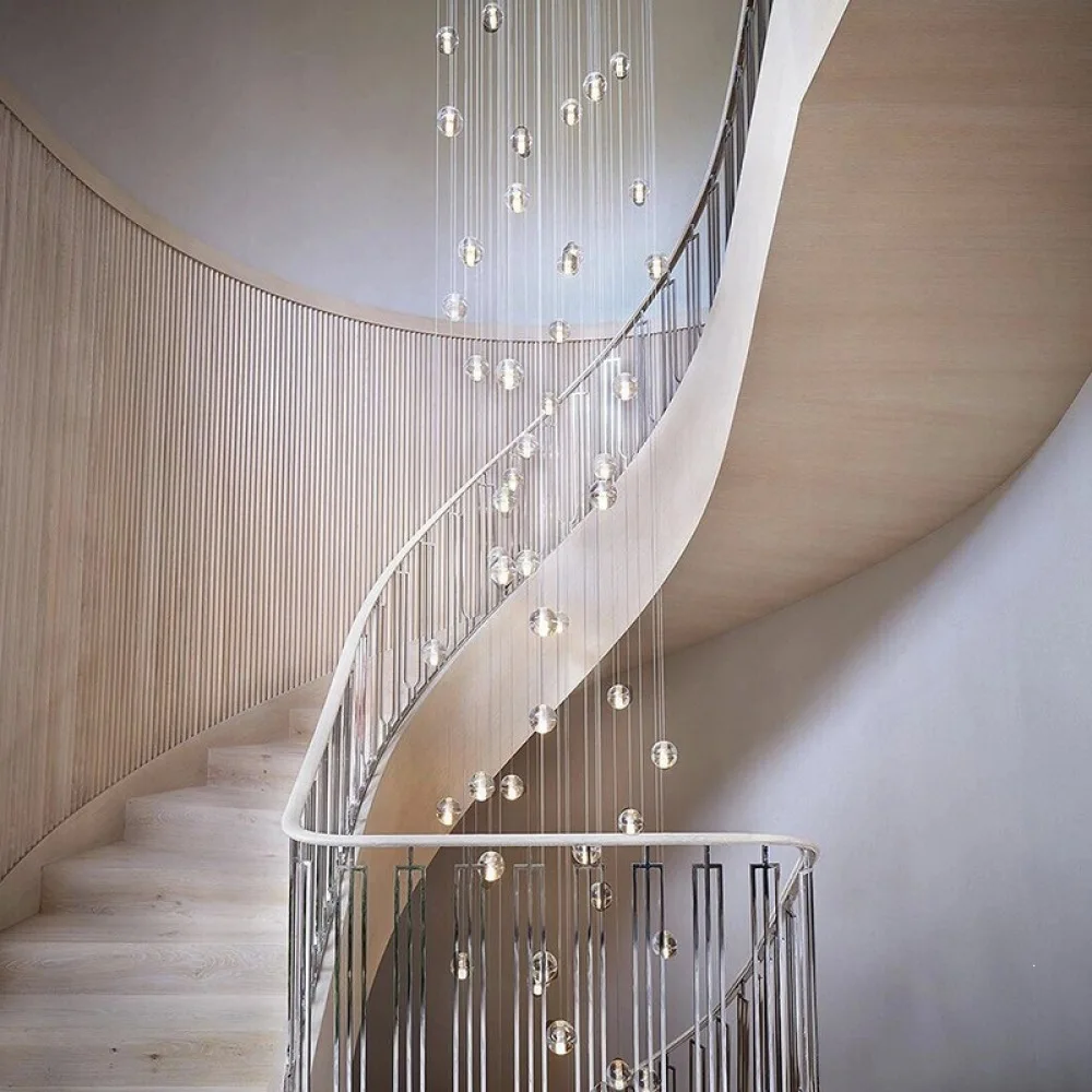 Luxury Decorative Chandelier For Duplex Apartment Stairwell Loft Modern Hanging Lamp Interior Lighting Home Decor Fixture