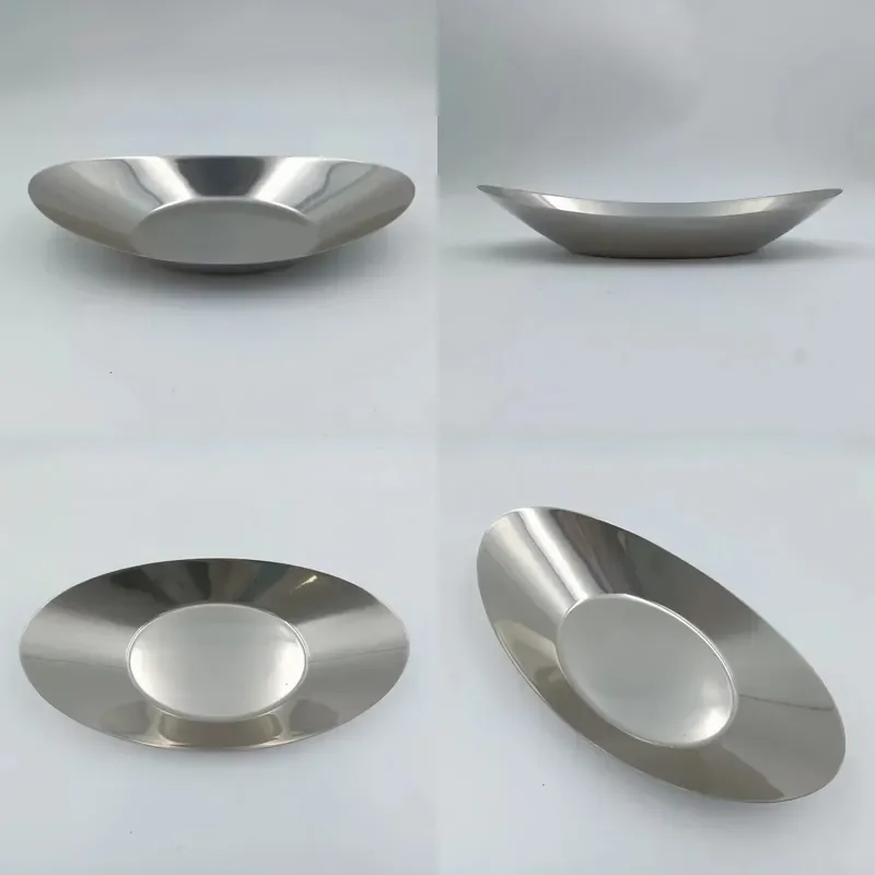 1.1Mm Thickened Plate Oval Stainless Steel 304 Tableware Kitchen Tableware