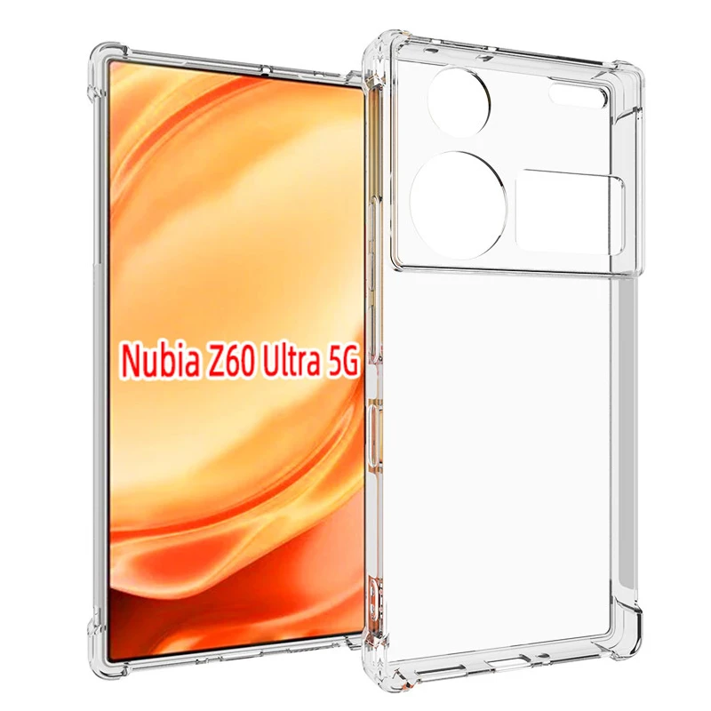 Air Cushion Shockproof Case for ZTE Nubia Z60 Ultra 5G NX721J Airbag Silicone TPU Back Cover Soft Case for Nubia Z60 Ultra 6G