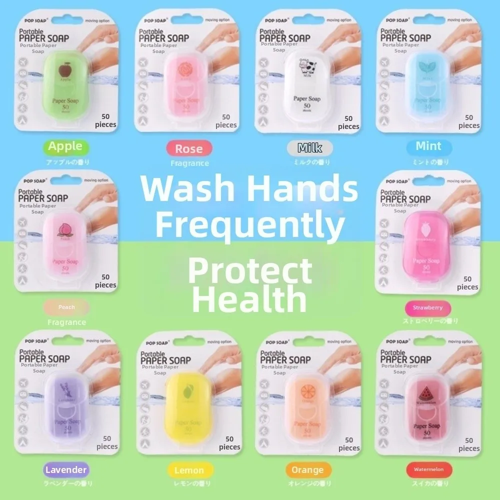 Mild Quick-Dissolving Soap Paper Cleaning Supplies Universal Plant Extract Soap Paper Light and Thin Non-Irritating