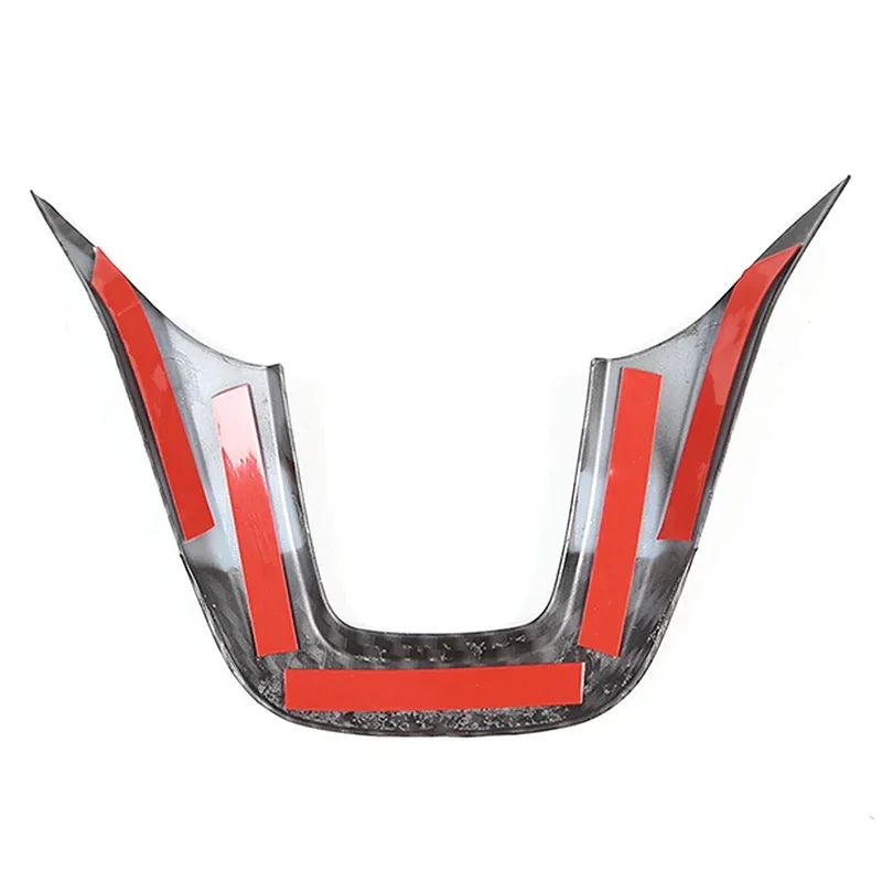 For Honda N-BOX 2017-2021 ABS carbon fiber car styling car steering wheel under U-shaped frame sticker car accessories