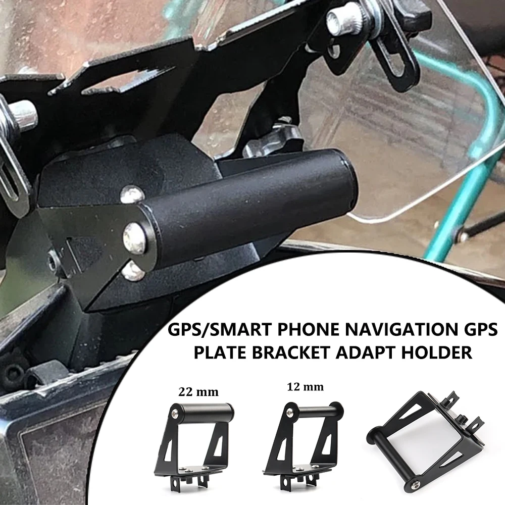 For Husqvarna Norden 901 2022-2024 Motorcycle  steel 12MM and 22MM GPS/SMART PHONE Navigation GPS Plate Bracket Adapt Holder