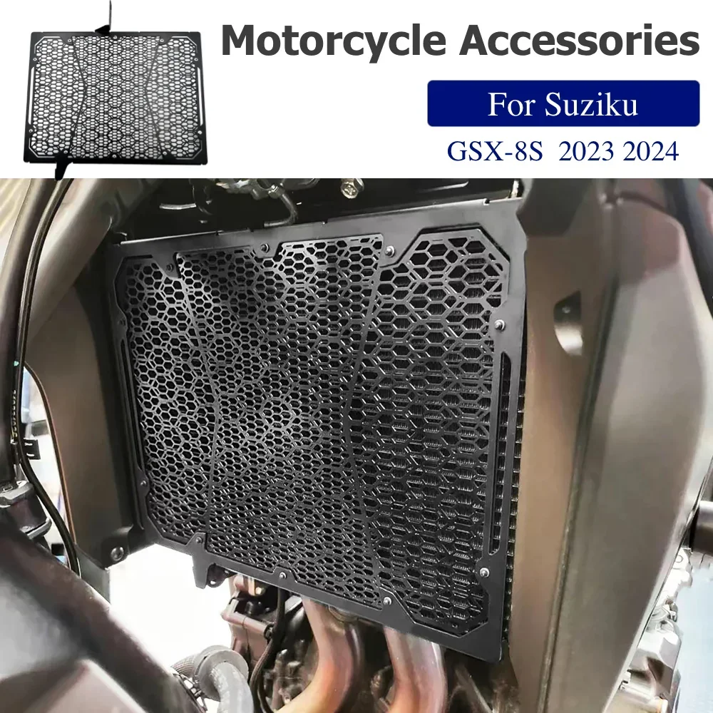 

Motorcycle Accessories Parts Radiator Guard Grille Cover Protector Net Protection For SUZUKI GSX-8S 2023 2024 GSX8S