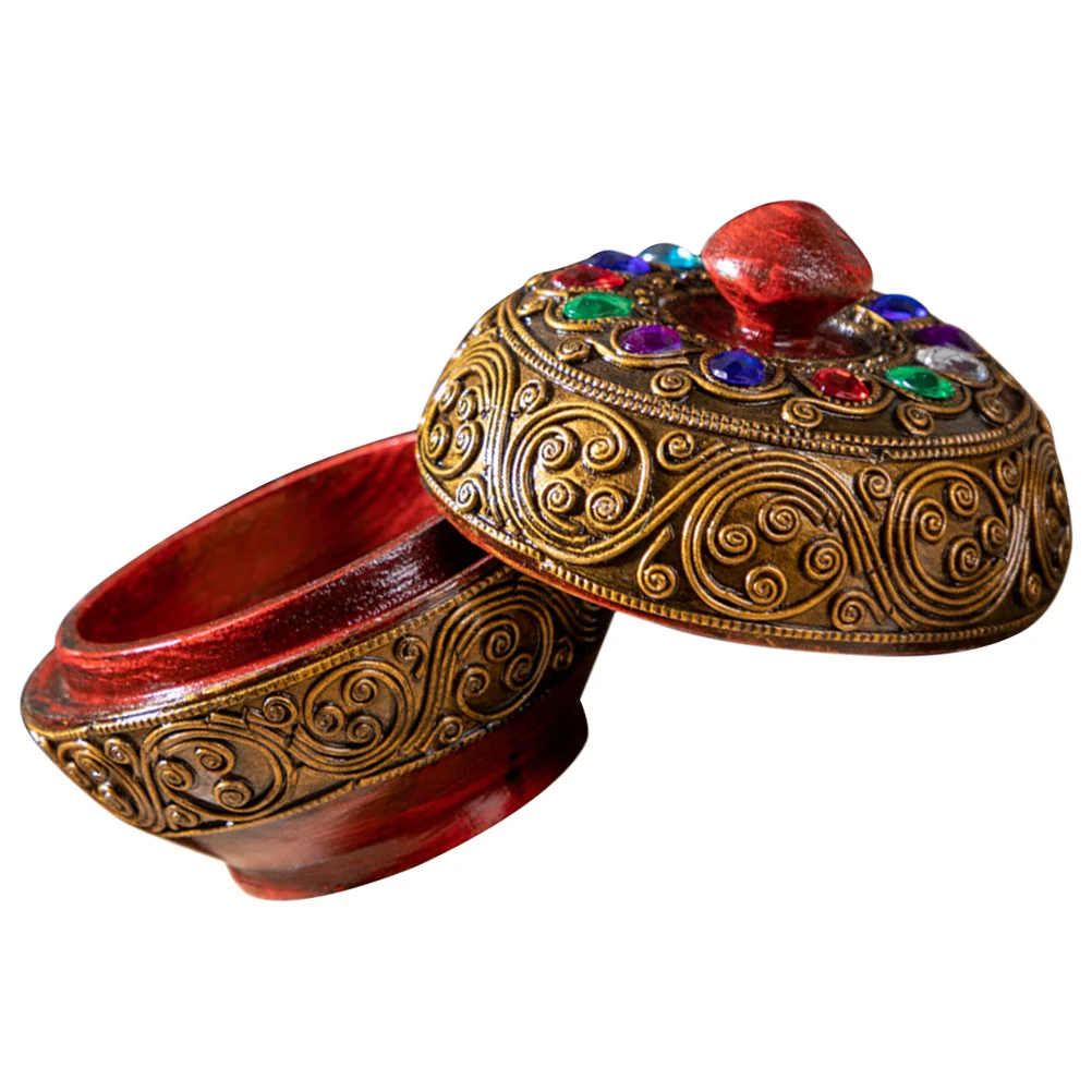 

Винтажная деревянная шкатулка для драгоценностей, органайзер для безделушек, декоративный подарок для хранения подарков для женщин, аксессуары, маленькая крышка