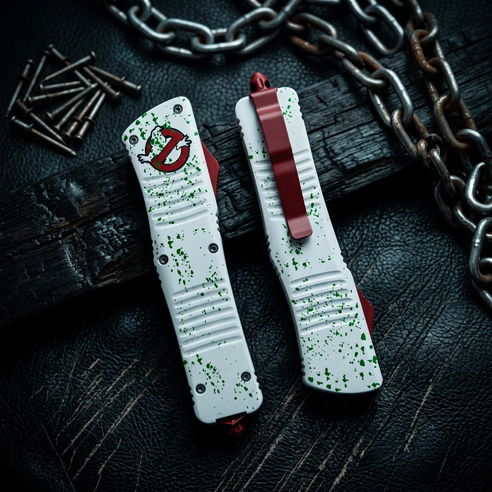 Micro Snowman EDC Tool D2 Steel Zinc Alloy Practical Tech knife  handle tools Hiking Portable Pocket EDC Folding Tool