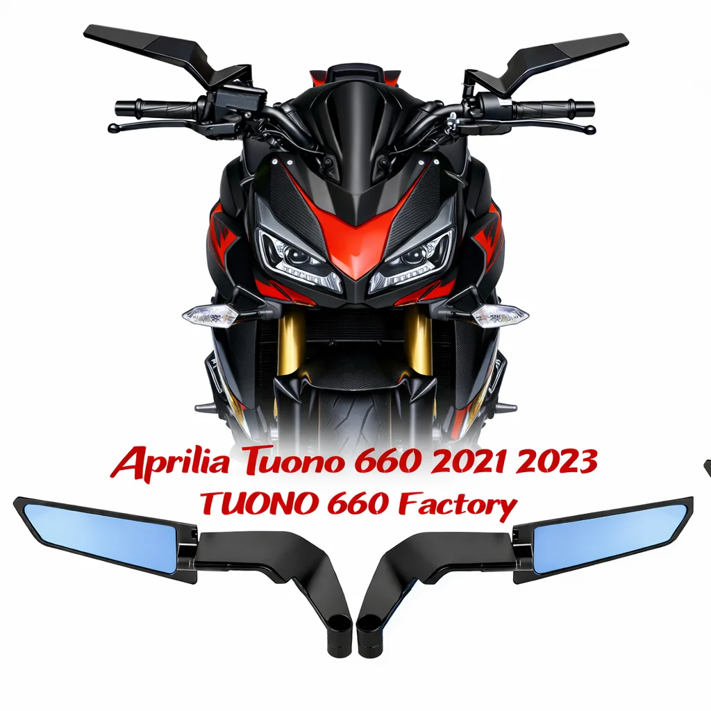 

Motorcycle Aluminium Wind Wing Adjustable Rotating Rearview Mirror For Aprilia Tuono 660 2021 - 2023 TUONO 660 Factory 2022 2023