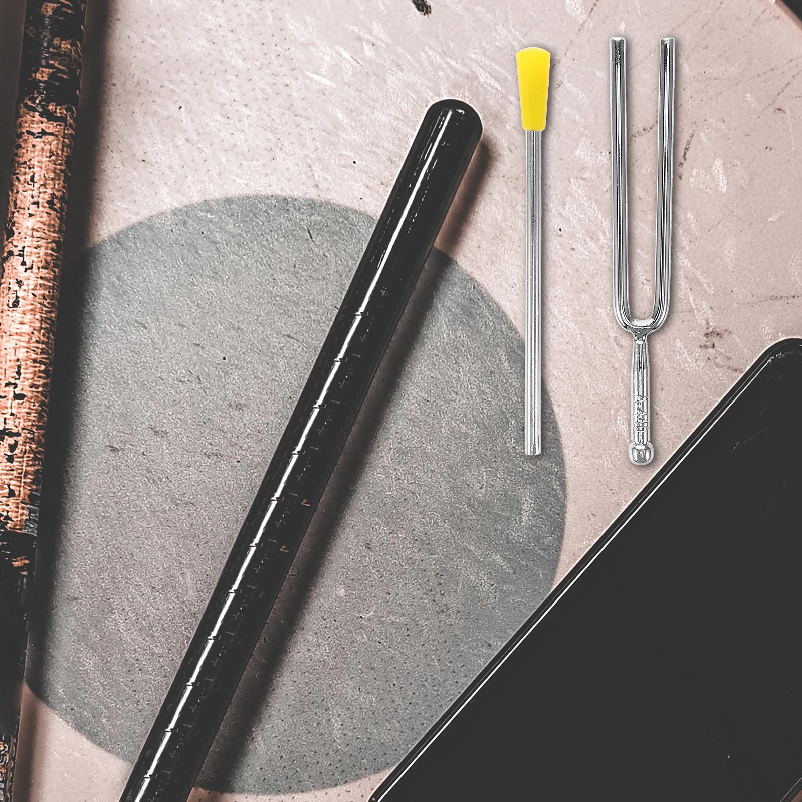 

1 set Tuning Fork Metal Instrument for Guitar Piano Violin Standard Pitch Resonance Tool Beginner Music Teaching Accessories