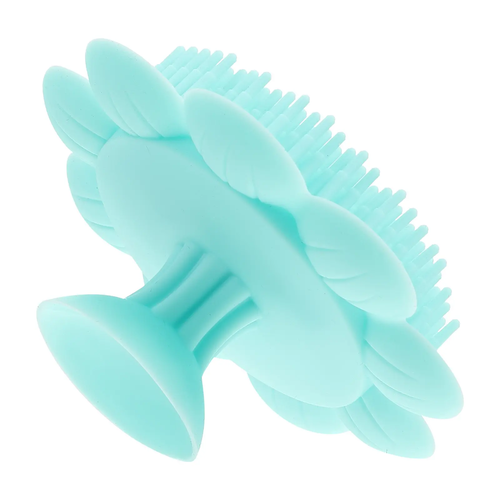Cepillo de Silicona para Champú de Bebé, Masajeador Suave para el Cuero Cabelludo, Herramienta Portátil para Lavar el Cabello de Recién Nacidos, Cepillo de Baño para Uso Diario