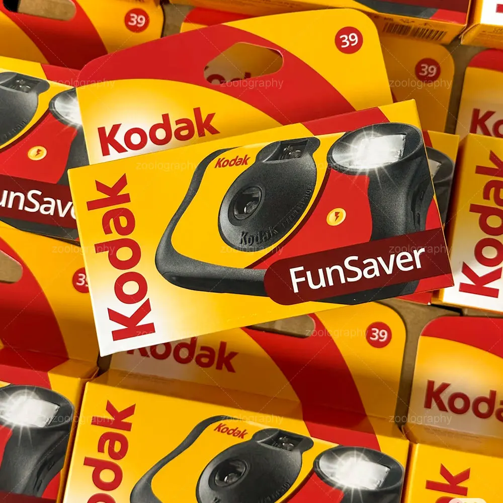 Cámaras Desechables Kodak FunSaver Originales de 1 a 5 Unidades, 27/29 Exposiciones con Flash, Cámaras de Película Desechables de Apuntar y Disparar