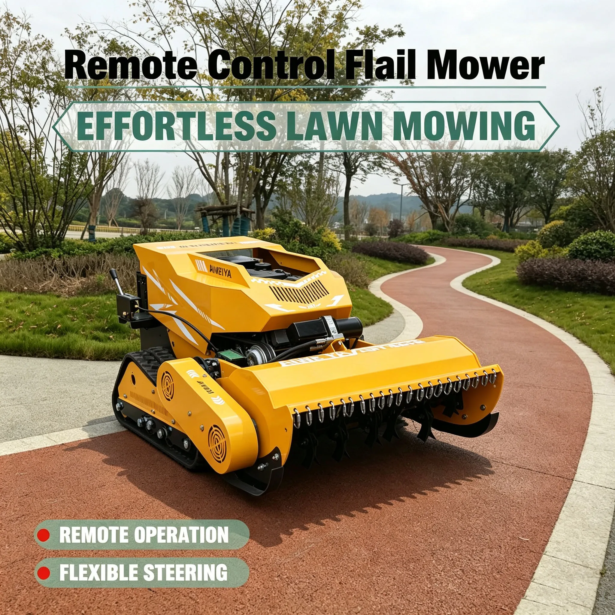 Customized hillside garden maintenance machine adopts rc lawn mower, robot lawn mower paired lawn mower wheel