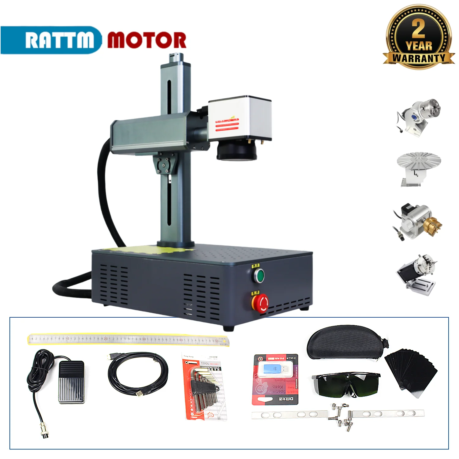 

20W 30W 50W Fiber Laser Engraving Engraver Machine for CNC Fast Logo Marking Printer Working with Jewelry Plastic Metal