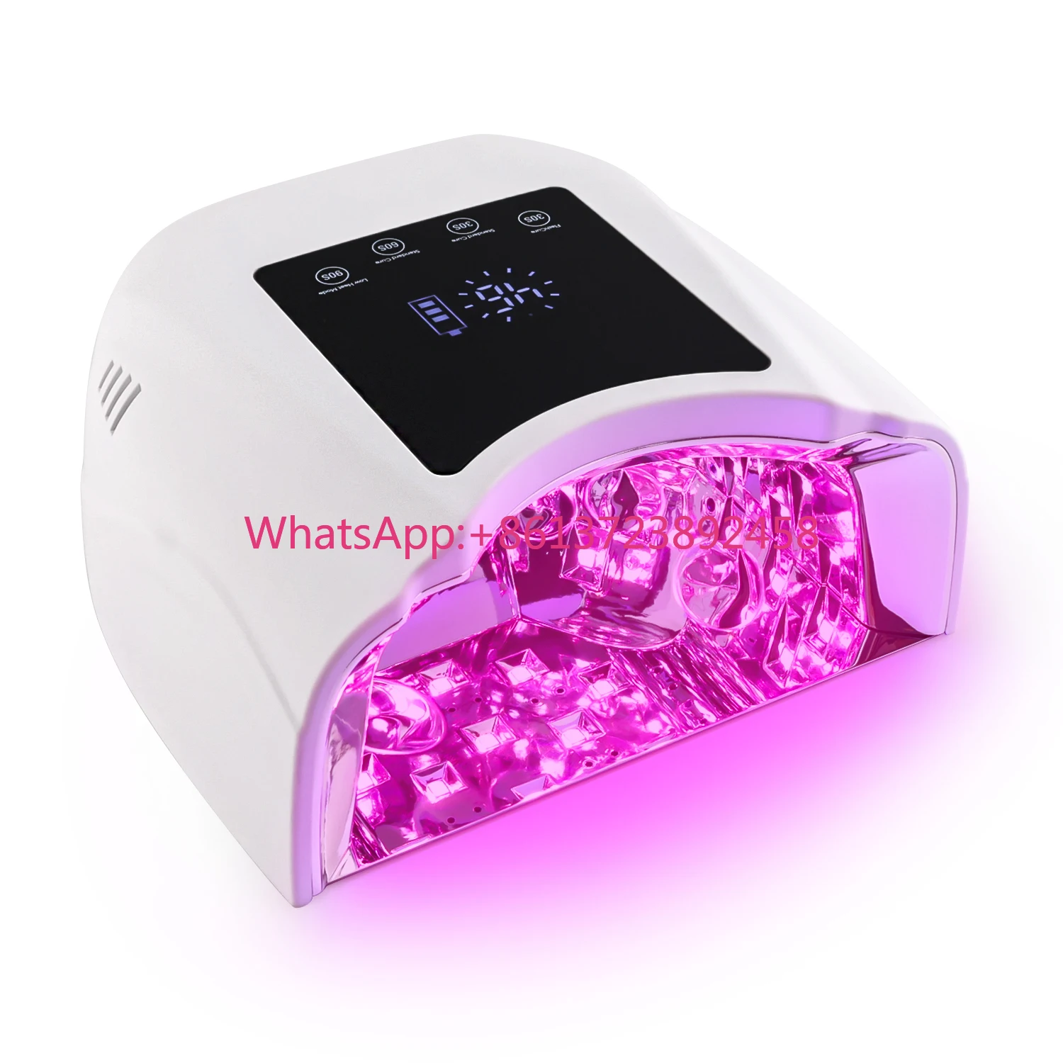 

2026 New Nail Lamp Rechargeable with Handle Red Light Gel Lacquer Dryer UV Light for Nails Cordless 96w Nail UV LED Lamp
