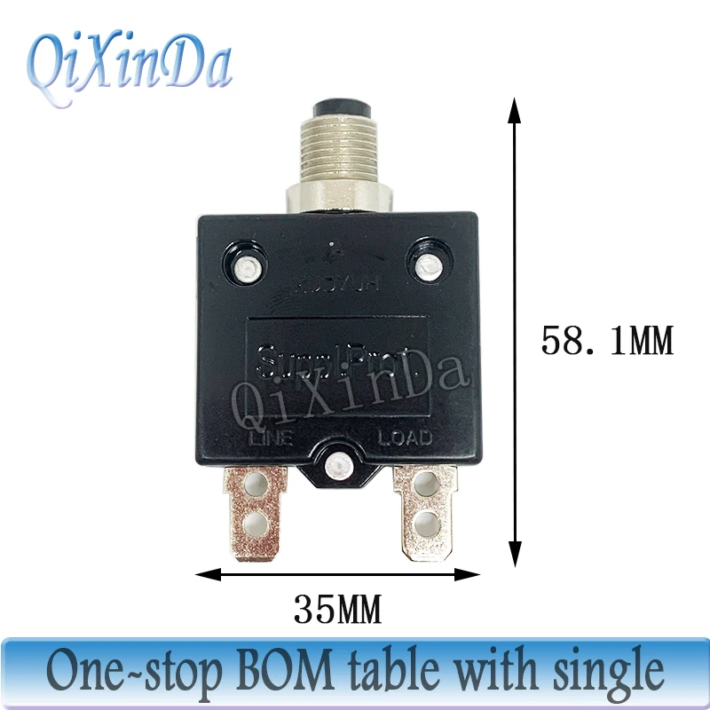 KUOYUH 98 Series breaker 3A 4A 5A 8A 10A 11A 12A 13A 14A 15A 16A 19A 20A 23A 24A 25A 30A 35A 50A 60A current overload protector