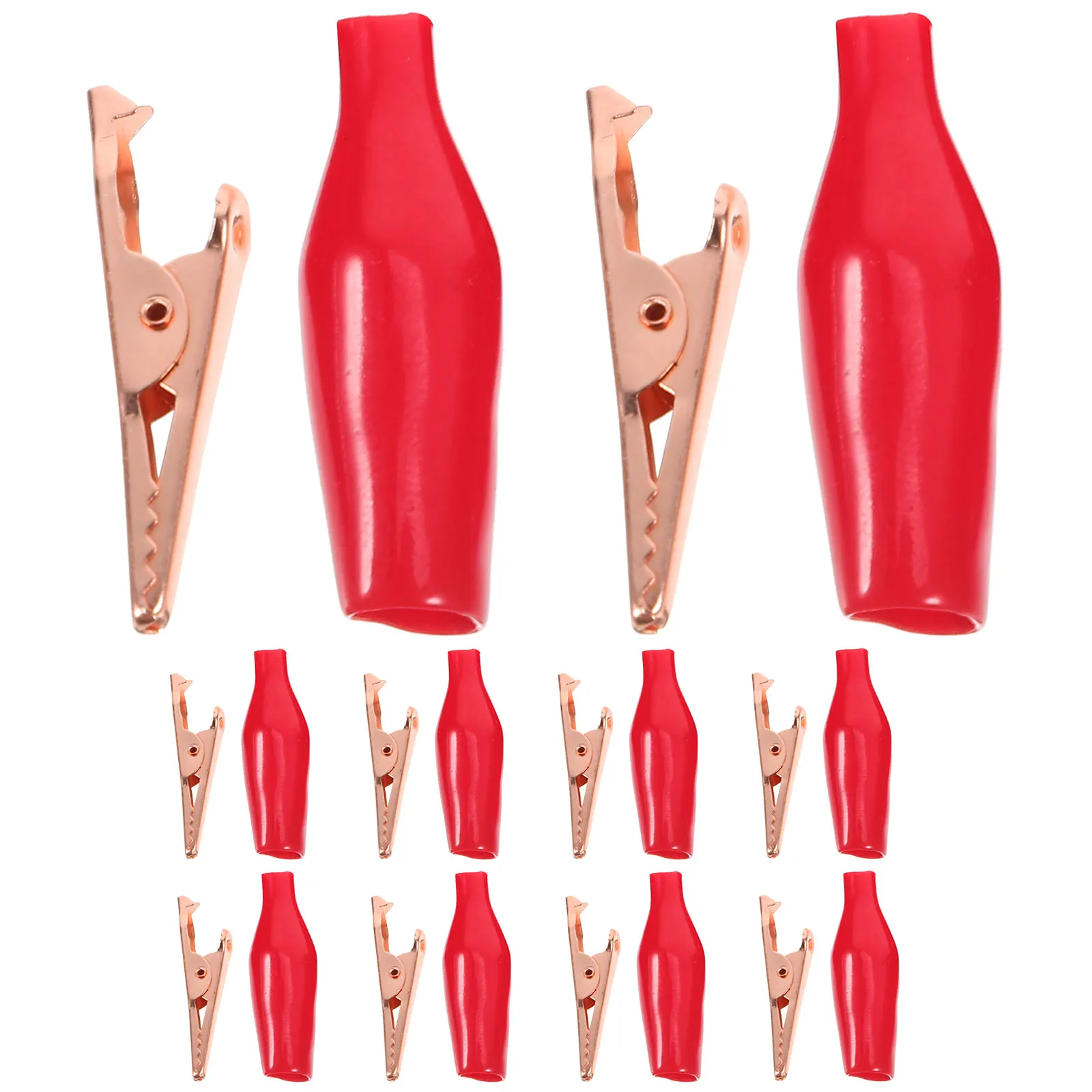 

10 Pcs Copper Sheath Clip Electric Clips Electrical Cable for Wire Tester Jumper Steering Wires Holder Pure Welding Clamp