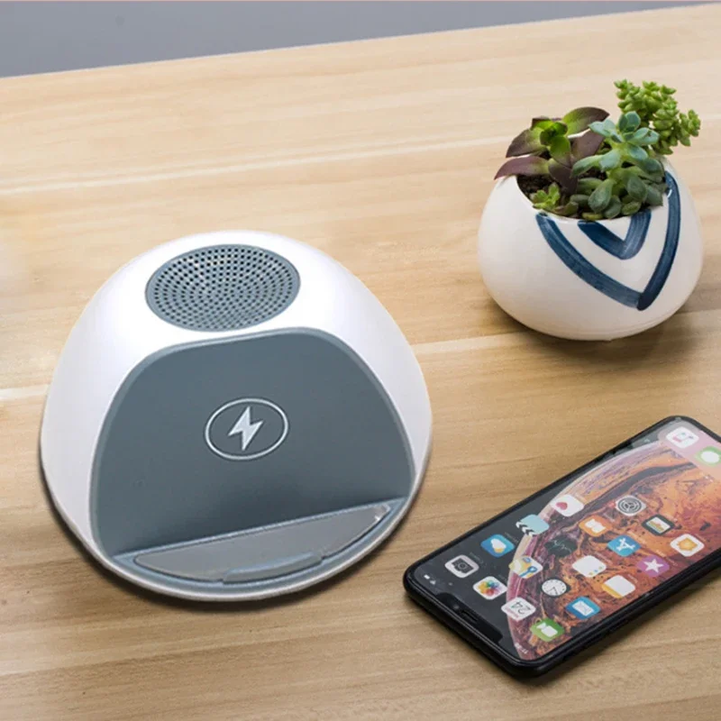 Bluetooth speaker Wireless mini card stand mobile phone speaker wireless charging multi-function audio