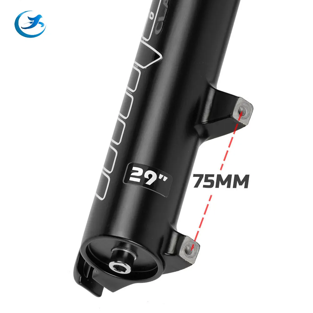 Mountain Bike Suspension Fork, Quick Release, Damping Air Fork, Bike Parts, Shock Absorber, Travel 160mm, 26 \