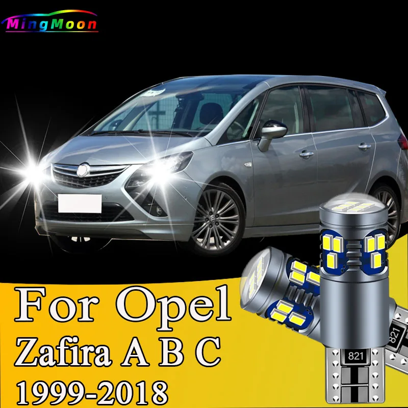 2Pcs T10 LED Bulbs Parking Lamp License Plate Lights For Opel Vauxhall Zafira A B C 1999- 2008 2010- 2014 2015 2016 2017 2018