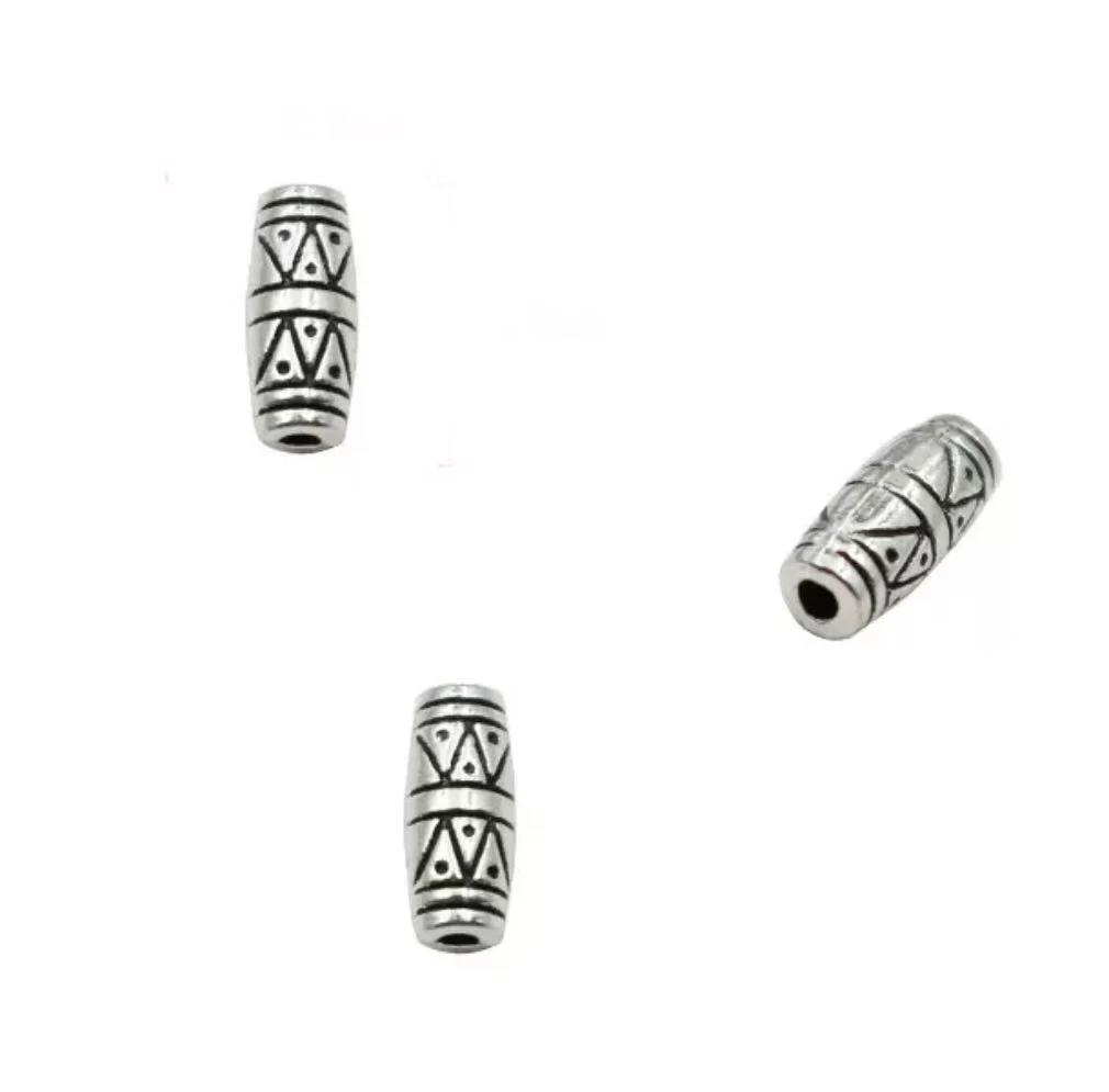 

35pcs 11x4x4mm,hole 1.5mm Zinc Alloy metal carving spacer beads for jewelry handmade HW2506
